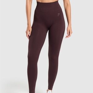 Gymshark corset seamless leggings in heritage brown